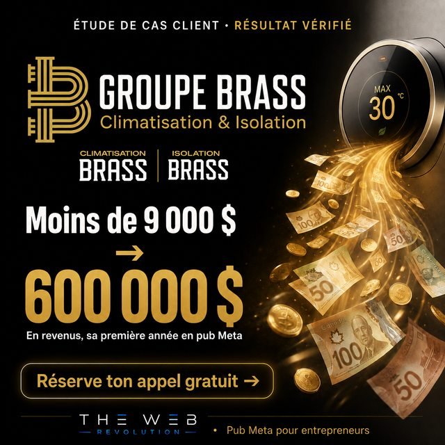 Caso de éxito Groupe Brass — Menos de $9,000 invertidos → $600,000 en ingresos el primer año